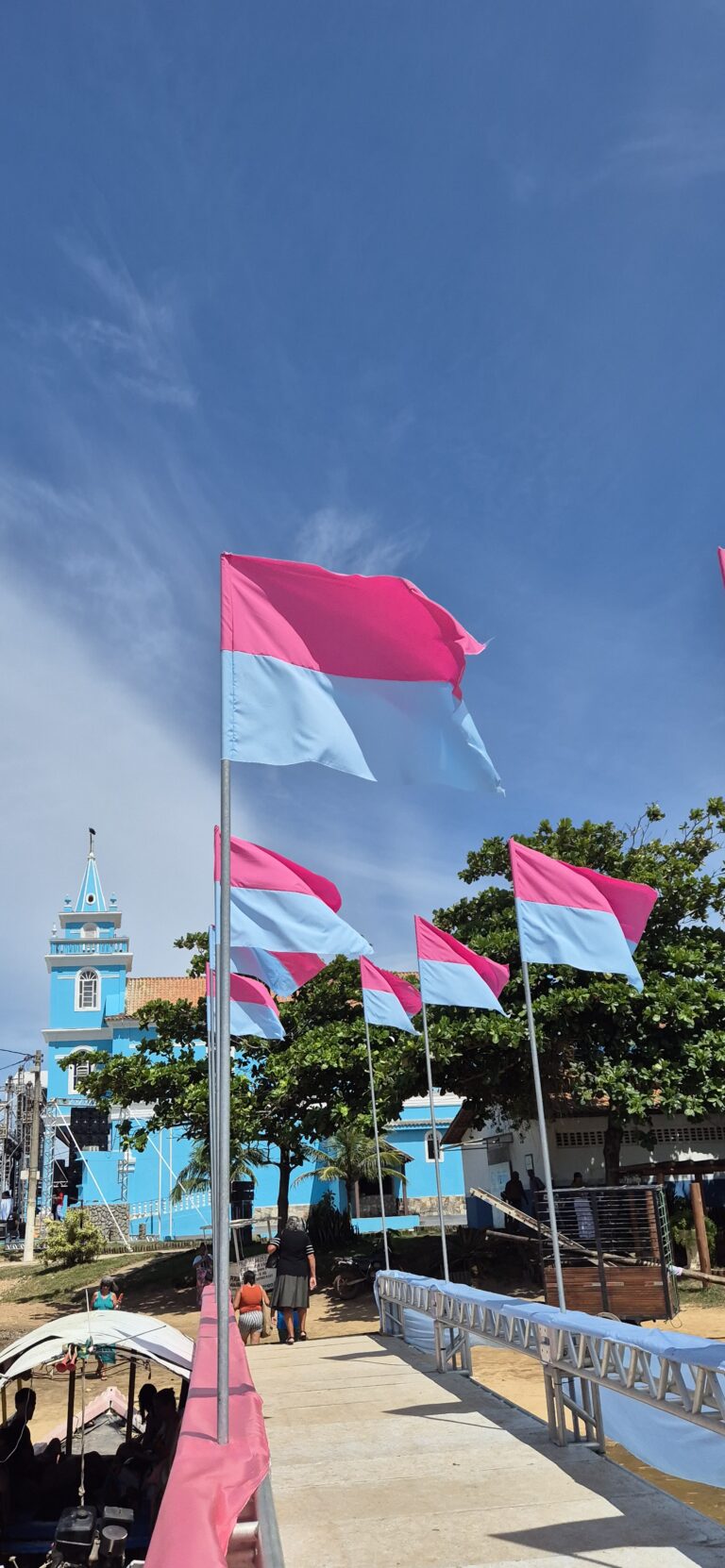 Decoração no distrito de Atafona-SJB pela Celebração à Nossa Senhora da Penha